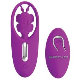 PRETTY LOVE - DANCING BUTTERFLY STIMULATOR FOR PANTIES WITH REMOTE CONTROL LILAC